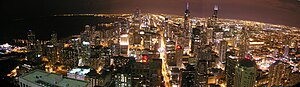 English: Chicago from the 96th floor of John H...