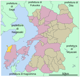 Distretto di Amakusa – Mappa