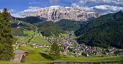 Skyline of Selva di Val Gardena