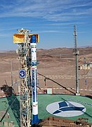 Safir rocket on the Circular Launch Platform.