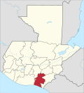 A(z) Santa Rosa megye (Guatemala) lap bélyegképe