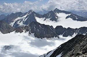 Der Schwarzenbergferner vom Schrankogel