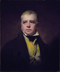 Raeburn's portrait of Sir Walter Scott in 1822.