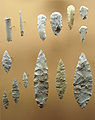 Solutréi kőeszközök, időszámításunk előtt 22 000–17 000 között, Solutré-Pouilly, Saône-et-Loire, Franciaország