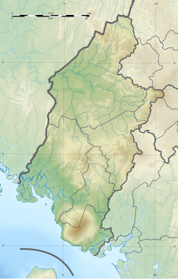 Southwest region relief location map.svg