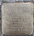 Stolperstein für Ernst Bronheim, Glückaufstraße 6, Bergkamen