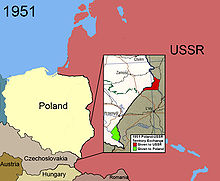 Territorial changes of Poland 1951
