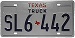 Номерной знак Texas Truck.jpg