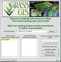 Lancer GRASS GIS