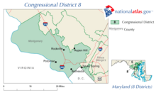 United States House of Representatives, Maryland District 8 map (2003-2013).png