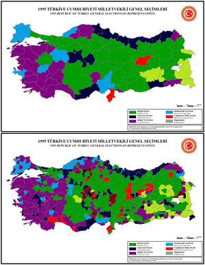 Elecciones generales de Turquía de 1995