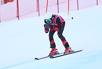 Ezio Leonetti beim Super-G-Wettbewerb