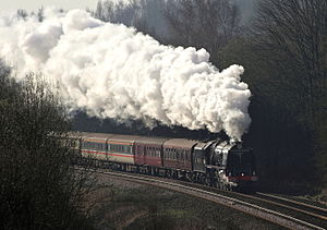 Preserved steam in England