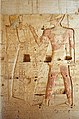 Zweiter Hof, Pfeilerreihe: Ramses II. vor Osiris