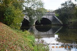 The Bridge of Troubles on the Seine at Aisey-sur-Seine