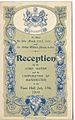 Cover van het Civic Reception-programma voor Alcock en Brown in het stadhuis van Manchester 17 juli 1919