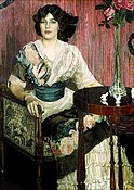 De sopraan Eufrosina Kyza, 1900