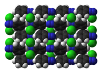 Modello cristallino 3D del cloruro di benzendiazonio