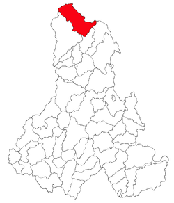 Location of Bilbor, Harghita