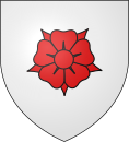 Pacy-sur-Eure : D'argent à la rose de gueules.