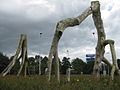 Kunstwerk op rotonde Venneweg/Middelweg