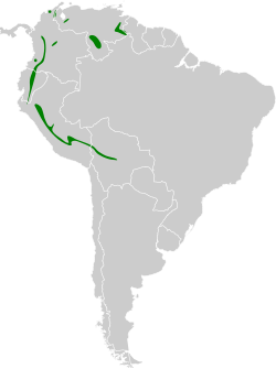 Distribución geográfica del semillero paramero.