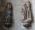 Statues de sainte Marguerite d'Antioche et sainte Barbe.