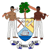 Escudo de armas de Honduras británica-Belice, 1967-1981