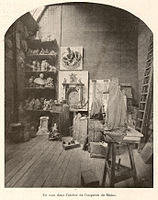 L'atelier de Dalou en 1899.