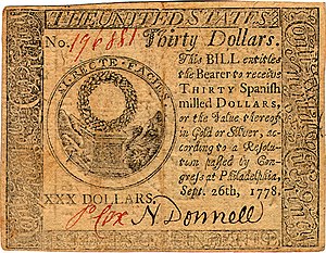 Continental Currency $30 banknote obverse (September 26, 1778).jpg