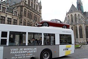 Bus company De Lijn in Belgium promotes public...