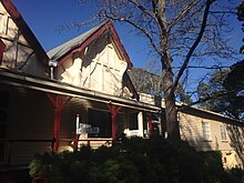 Entrance to Dromkeen, a farmhouse verandah