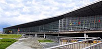 The integrated terminal building of Kolkata Airport