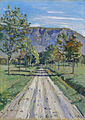 Ferdinand Hodler La route d‘Evordes (v. 1890) huile sur toile, 62,5 × 44,5 cm