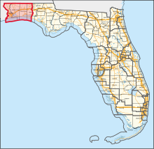 Description de l'image Florida's 1st congressional district (since 2023).svg.