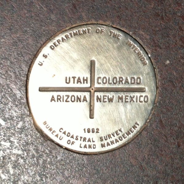 Four Corners Monument in the United States – pick your favorite three states and get a bonus for free