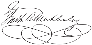 signature de Frederick Muhlenberg