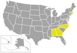 Great South Athletic Conference locations