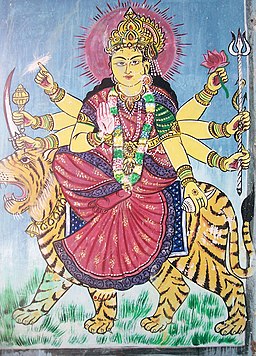 Godess Durga painting