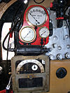 Steam locomotive instruments, Flaman Speed Indicator and Recorder at bottom.