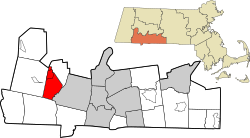 Location in Hampden County in Massachusetts