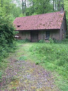 Spoorwegloods aan de Hangarweg in het Zoniënwoud