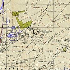 Серия исторических карт района Кирад аль-Ганнама (1940-е годы с современным наложением) .jpg