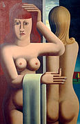 Two Women (1930), by Heinrich Hoerle, Museum Ludwig, Cologne.