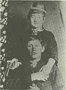 Джесси Эванс и неизвестная женщина, 1870-ые