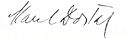 Karel Dostal – podpis