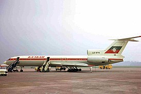 Разбившийся Ту-154 борт LZ-BTB за 6 лет до катастрофы (30 июля 1972 года)