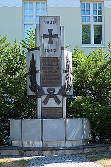 A war memorial erected in 1998 in Lahti, Finland Lahden Sotamuistomerkki 1998.jpg