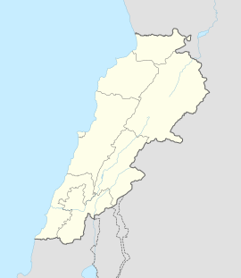 Andžar na mapi Libanona