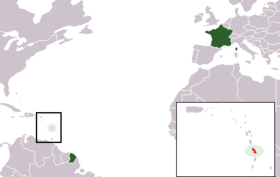 Mapa ning France mamasala ne ing Labuad ning Martinique